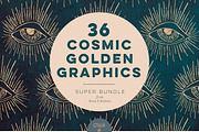 36 Cosmic Golds & Textures