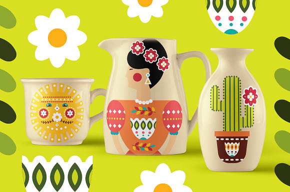 Frida - Mexican folk kit in Illustrations - product preview 7