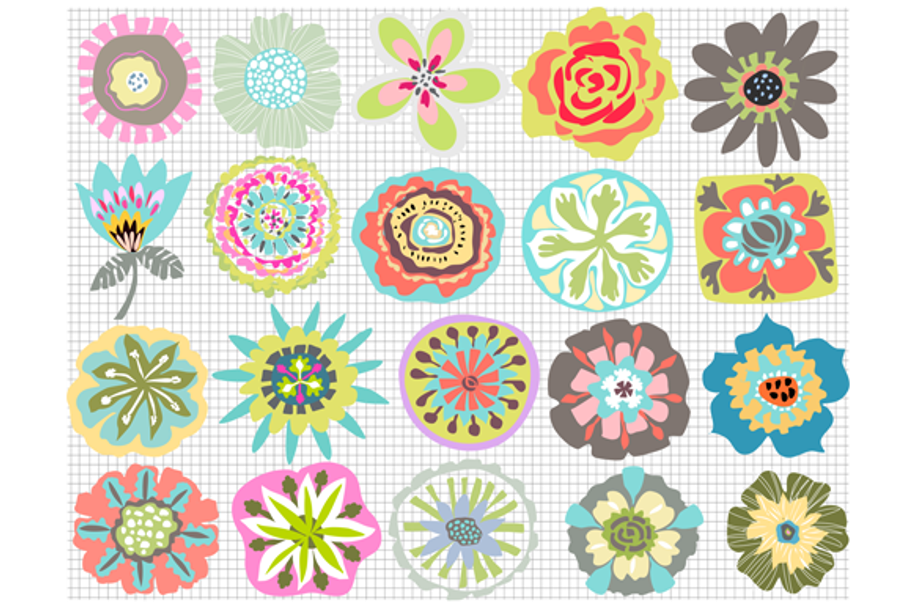 Flowers for Digital Patterns Icons in Flower Icons - product preview 8