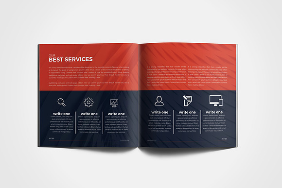 Corporate Square Brochure in Brochure Templates - product preview 10