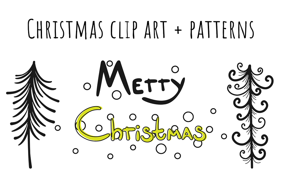 Christmas patterns + clipart in Patterns - product preview 8