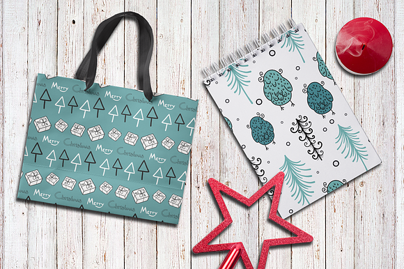 Christmas patterns + clipart in Patterns - product preview 5