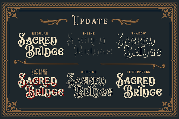 Sacred Bridge + Extras in Tattoo Fonts - product preview 1