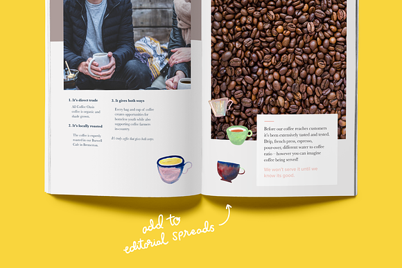 Hand Painted Elements: Coffee Mugs in Illustrations - product preview 3