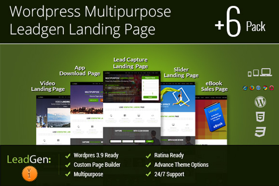Wordpress Multipurpose Landing Page