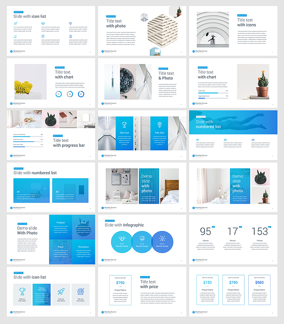 Monthly planner PowerPoint Template in PowerPoint Templates - product preview 2