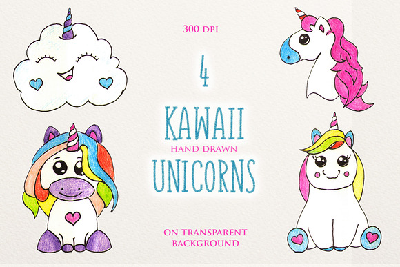 Cute Hand Painted Patterns & Clipart in Illustrations - product preview 10