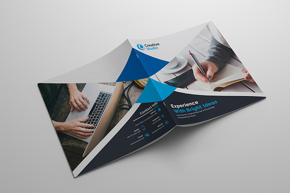 Corporate Square Bi-Fold in Brochure Templates - product preview 2