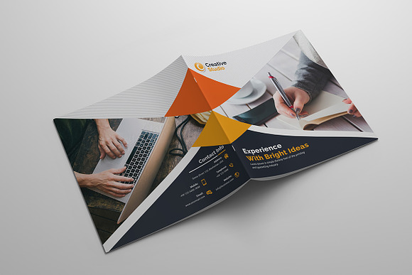 Corporate Square Bi-Fold in Brochure Templates - product preview 5