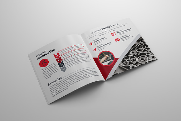 Corporate Square Bi-Fold in Brochure Templates - product preview 7