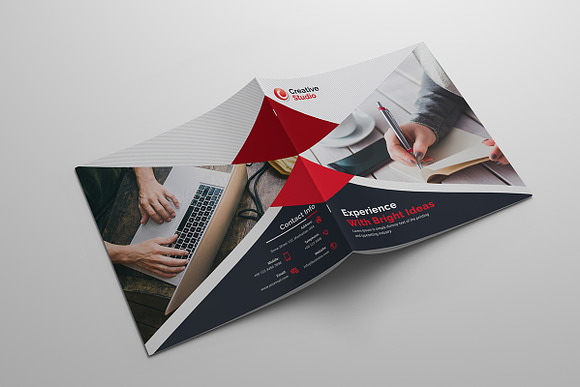Corporate Square Bi-Fold in Brochure Templates - product preview 8