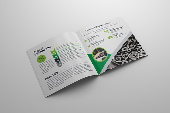 Corporate Square Bi-Fold in Brochure Templates - product preview 10