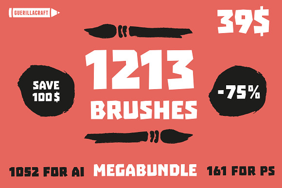 ALL Brushes By Guerillacraft in Photoshop Brushes - product preview 15