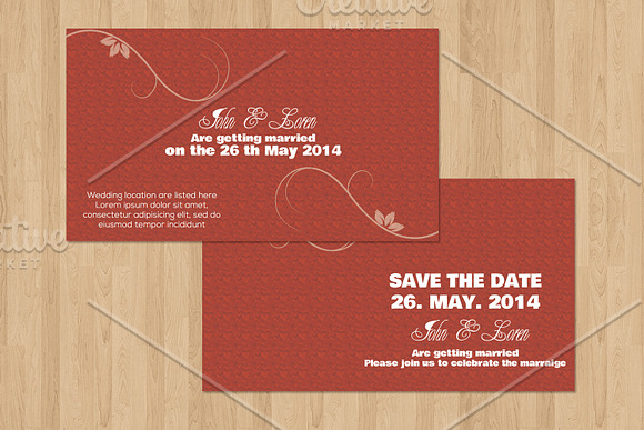 Save The Date Invitation V703 in Wedding Templates - product preview 1