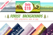 Forest Backgrounds Pack