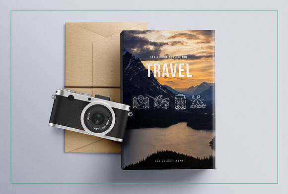 Travel & Landmarks Icons Set in Travel Icons - product preview 3