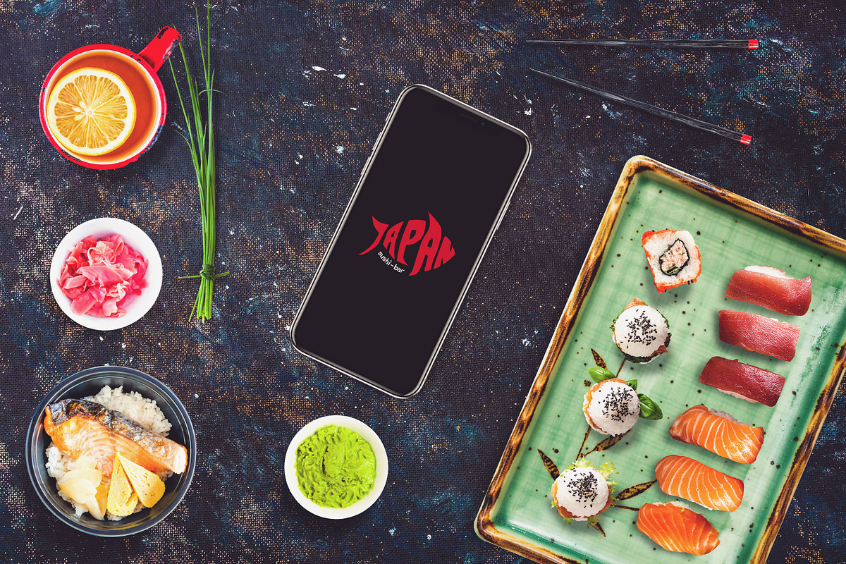 Iphone X in Sushi Bar Mock-up #2 in Mobile & Web Mockups - product preview 8