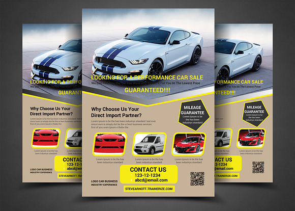 Car Bundle 7in1 Flyer in Flyer Templates - product preview 2