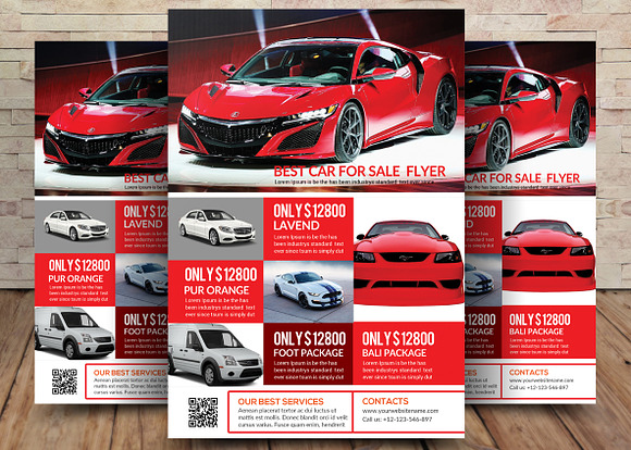 Car Bundle 7in1 Flyer in Flyer Templates - product preview 4
