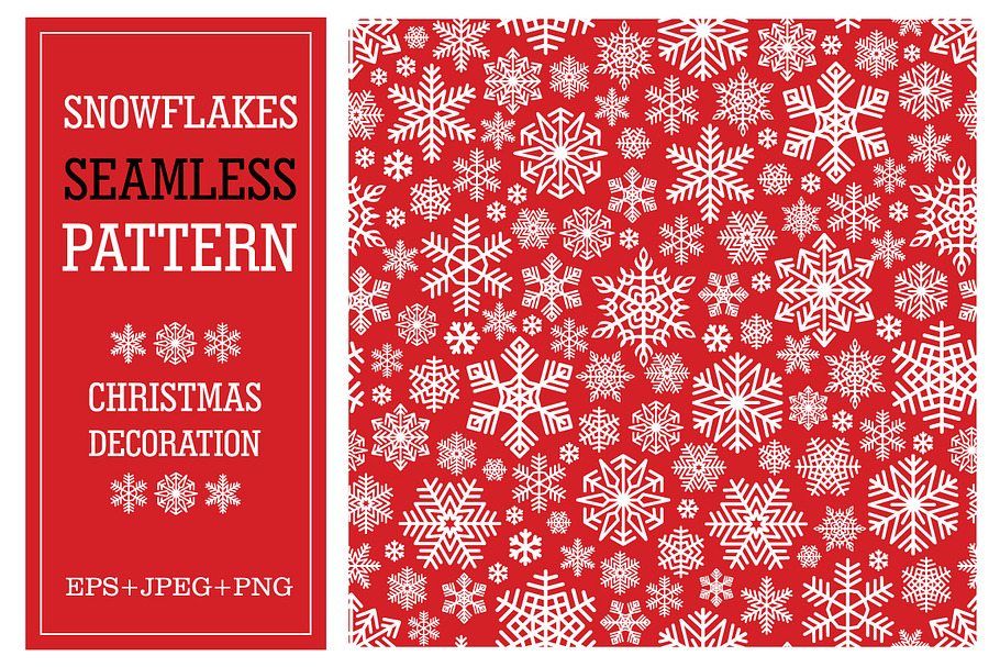 Snowflakes Seamless Pattern in Patterns - product preview 8