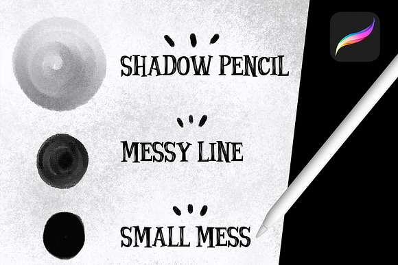 Sketch brushes for PROCREATE in Photoshop Brushes - product preview 1
