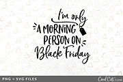 Morning Person BF SVG/PNG Graphic