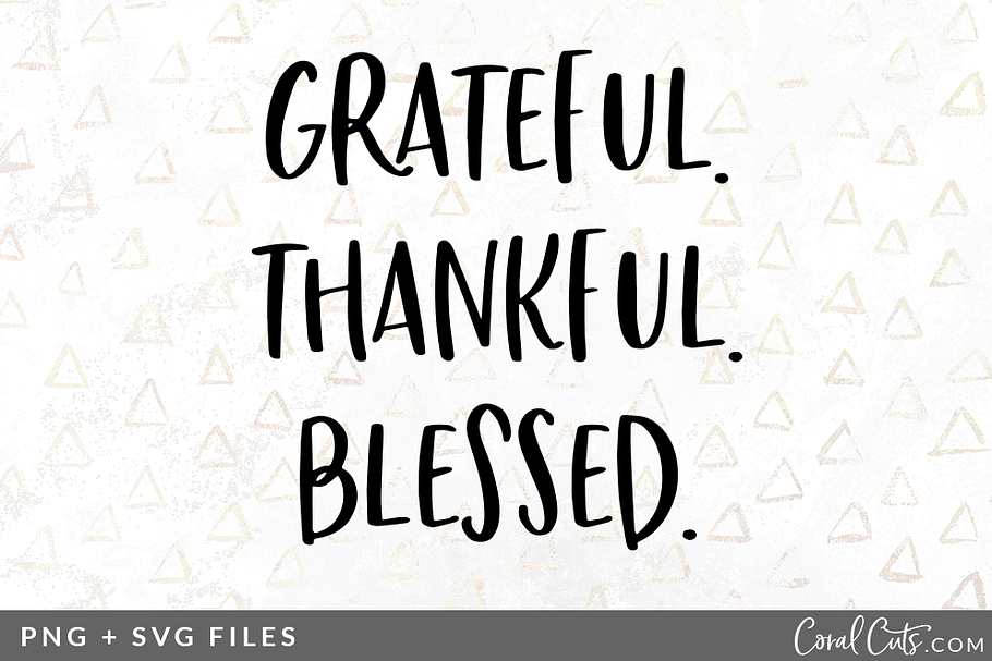 Grateful Thankful SVG/PNG Graphic