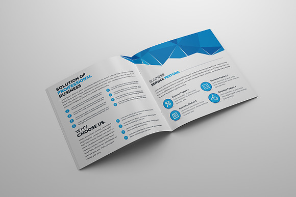 Square Bi-Fold Brochure in Brochure Templates - product preview 1