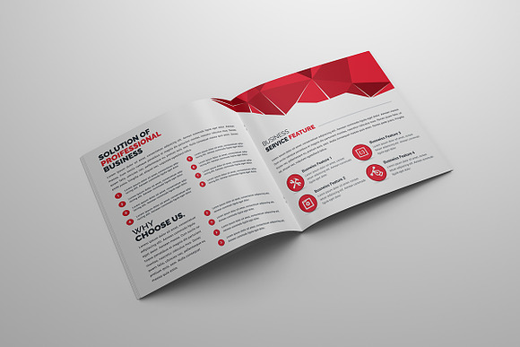 Square Bi-Fold Brochure in Brochure Templates - product preview 4
