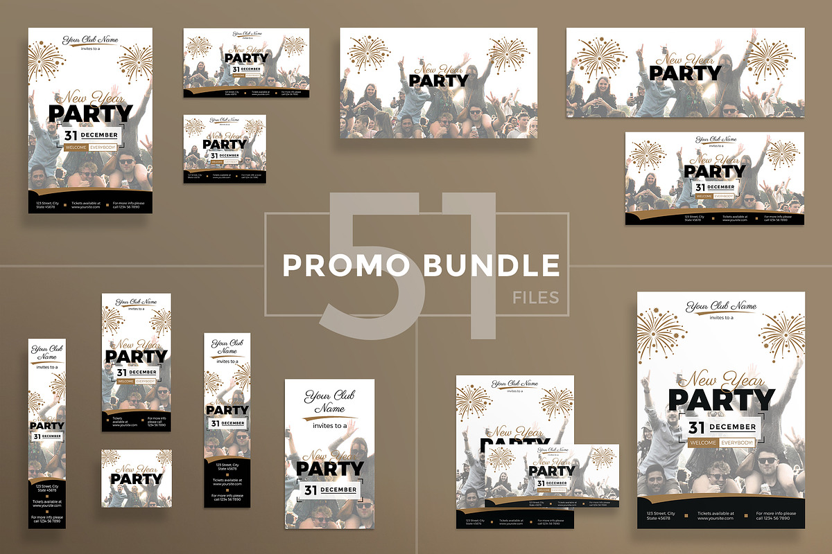 Promo Bundle | New Year Party in Templates - product preview 8