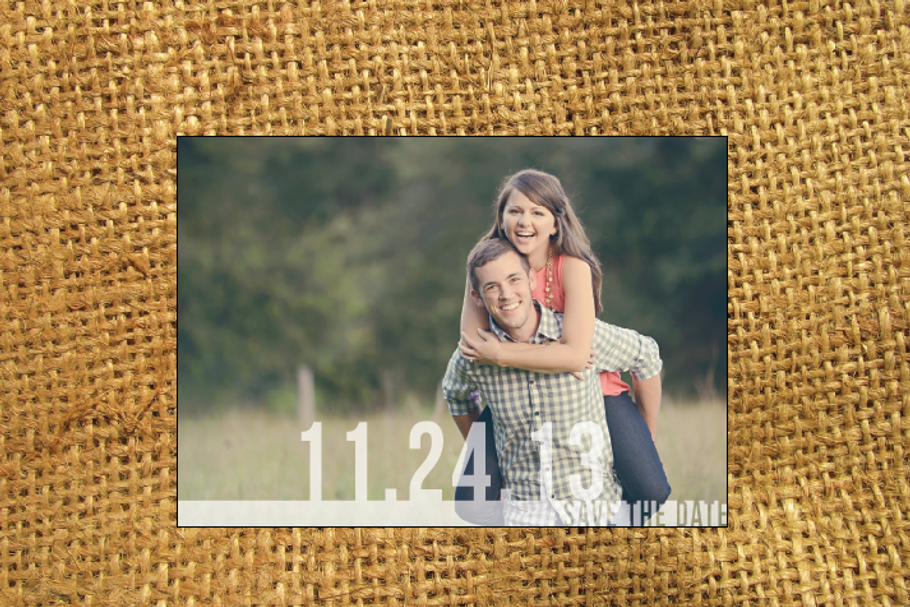 Handcrafted Save the Date