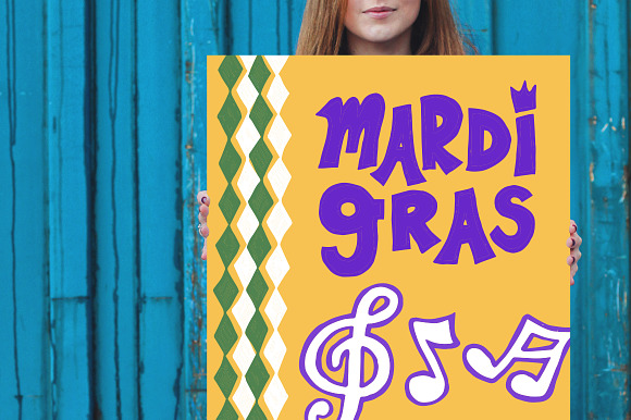 Mardi Gras Sketch Collection in Illustrations - product preview 2