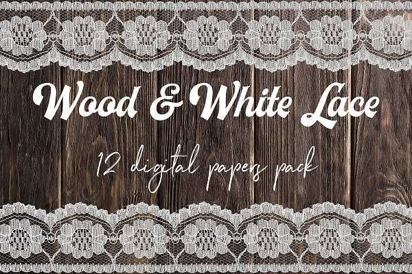 White Lace And Wood Paper