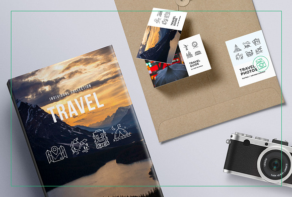 Travel & Landmarks Icons Set in Travel Icons - product preview 5