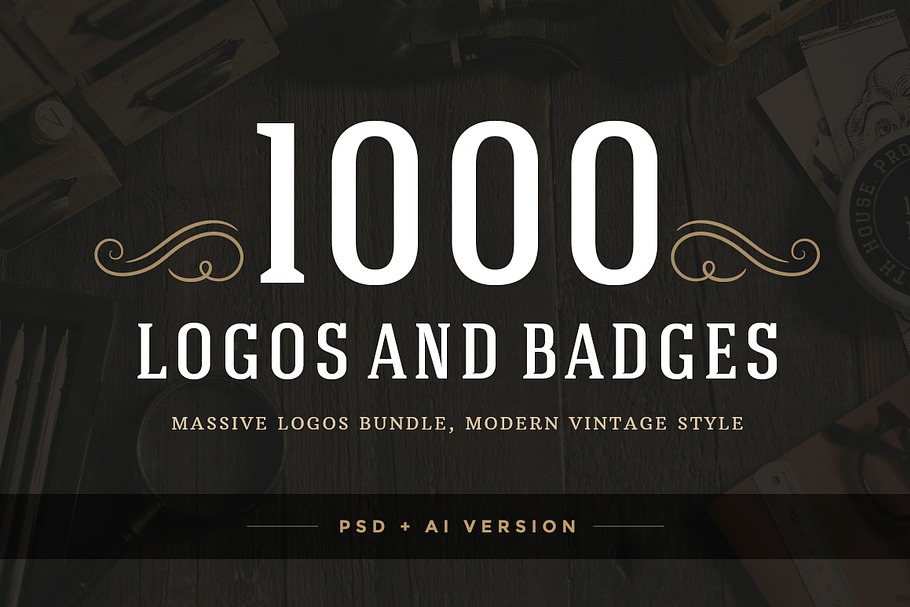 1000 Logos and Badges Bundle