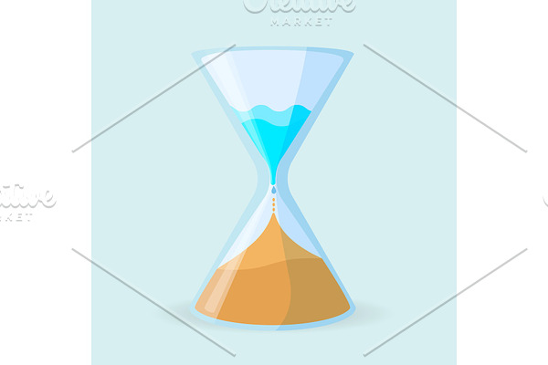 Dehumidifier icon in form of clock vector illustration