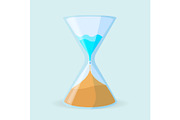 Dehumidifier icon in form of clock vector illustration