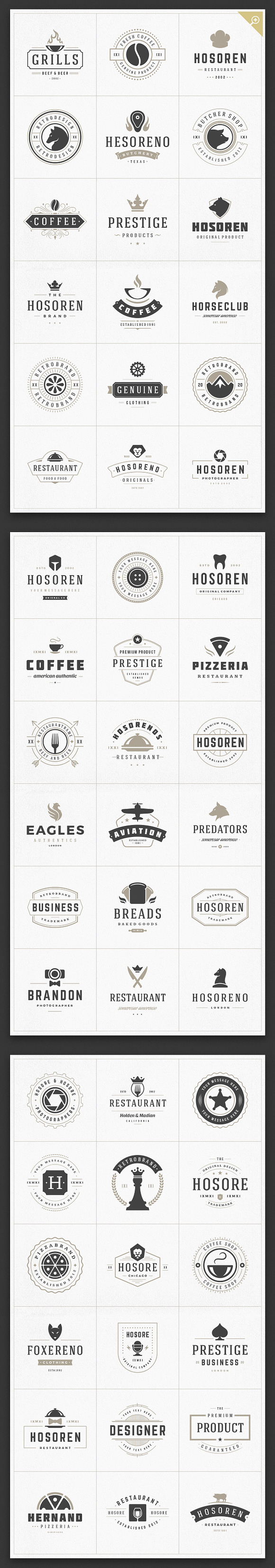 1000 Logos and Badges Bundle in Logo Templates - product preview 3