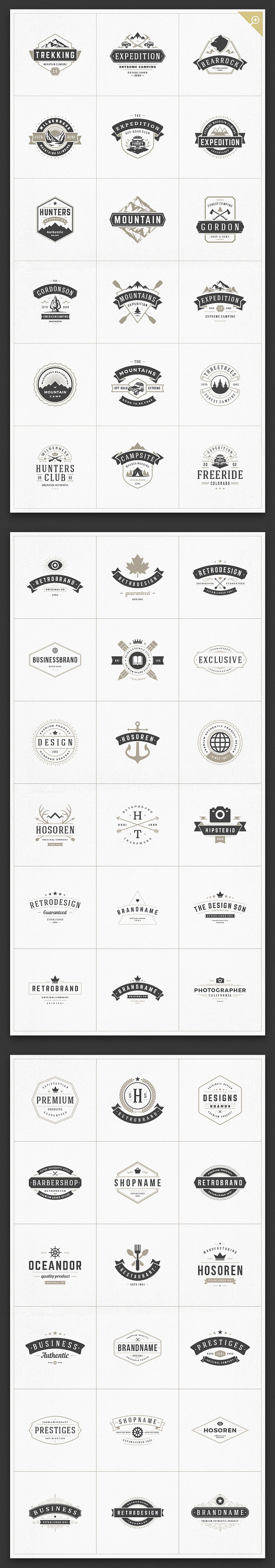 1000 Logos and Badges Bundle in Logo Templates - product preview 8