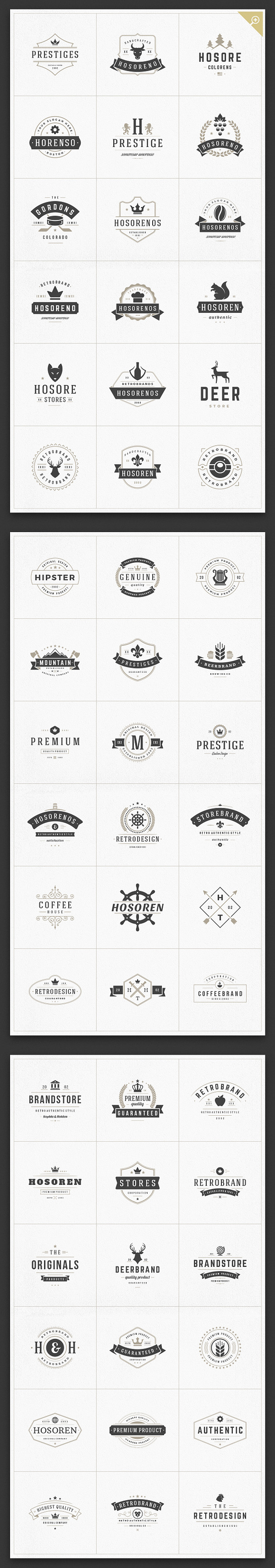 1000 Logos and Badges Bundle in Logo Templates - product preview 12