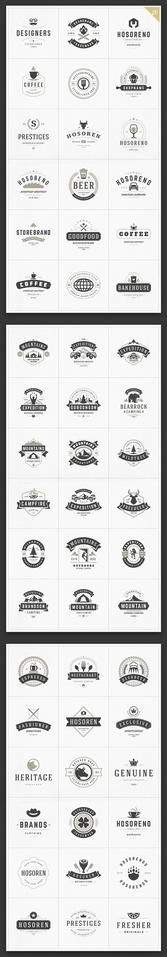 1000 Logos and Badges Bundle in Logo Templates - product preview 13