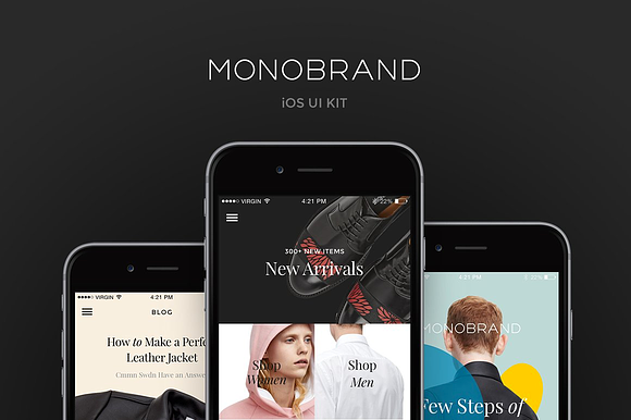 Monobrand iOS UI Kit in UI Kits and Libraries - product preview 4