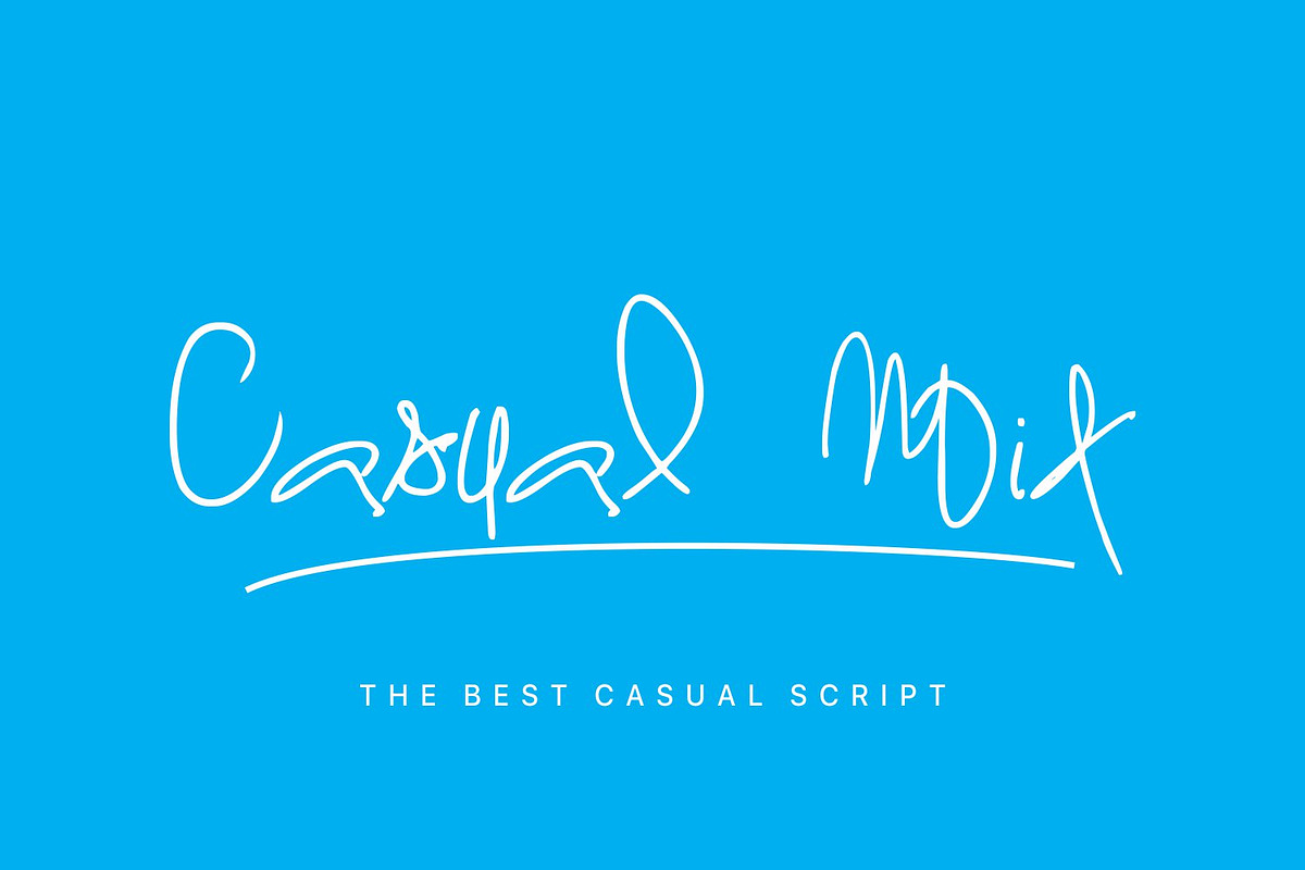 Casual Mix in Script Fonts - product preview 8