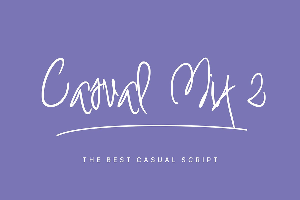 Casual Mix 2 in Script Fonts - product preview 8