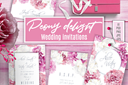 Peony Delight | Wedding invitations