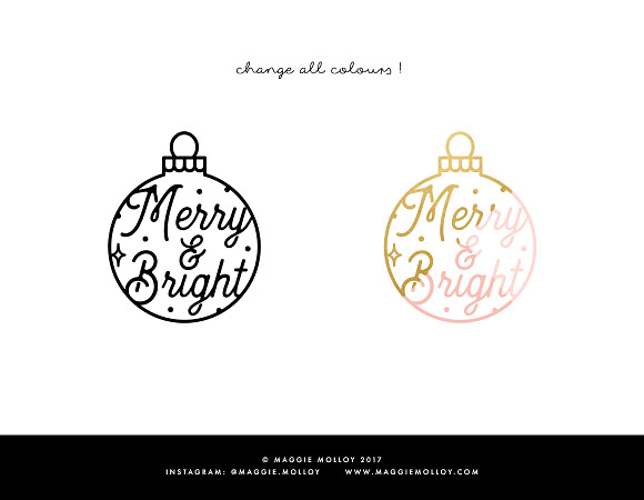 Festive Bauble Elements EPS PNG AI in Illustrations - product preview 4