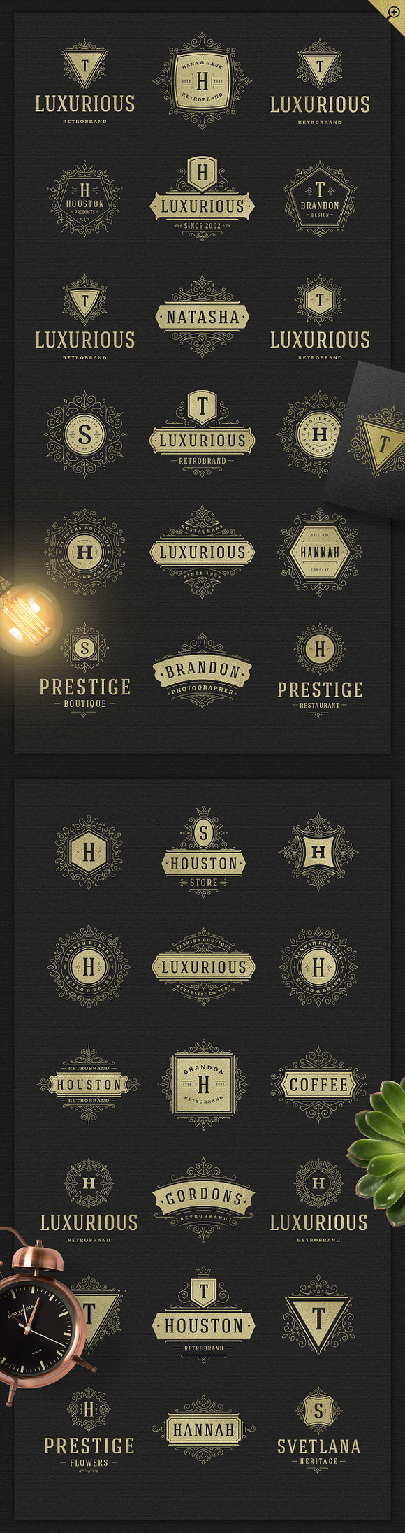 1000 Logos and Badges Bundle in Logo Templates - product preview 30