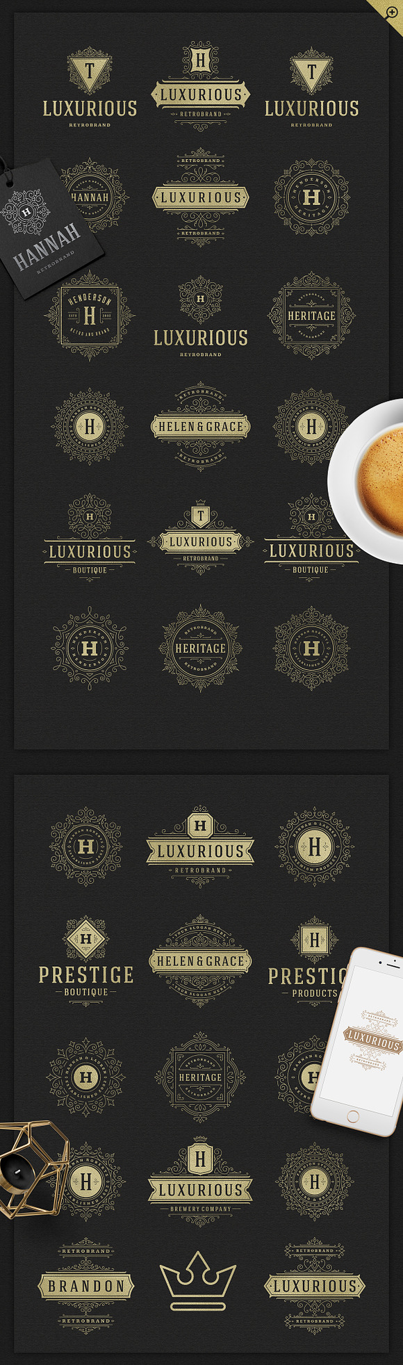 1000 Logos and Badges Bundle in Logo Templates - product preview 32
