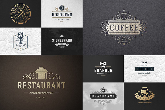 1000 Logos and Badges Bundle in Logo Templates - product preview 37