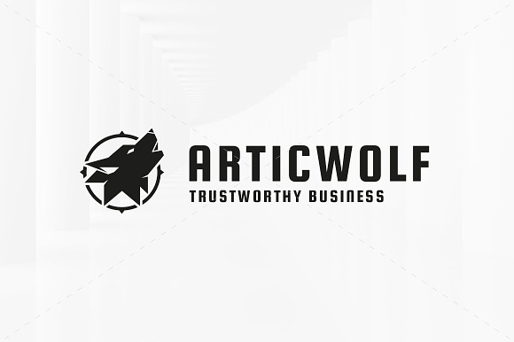 Artic Wolf Logo Template in Logo Templates - product preview 5